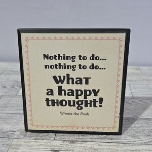 Disney Hallmark Winnie The Pooh Quote Sign